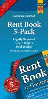 Rent Book 5-Pack: Legally Required where Rent is Paid Weekly - valid for use throughout the UK New edition
