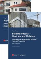 Building Physics and Applied Building Physics, 2 Volumes 5th edition