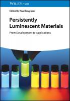 Persistently Luminescent Materials: From Development to Applications