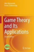 Game Theory and Its Applications Second Edition 2025