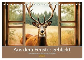 Aus dem Fenster geblickt (Tischkalender 2026 DIN A5 quer), CALVENDO Monatskalender: Kleine Fenster in eine sch&ouml;ne Welt!