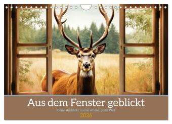 Aus dem Fenster geblickt (Wandkalender 2026 DIN A4 quer), CALVENDO Monatskalender: Kleine Fenster in eine sch&ouml;ne Welt!