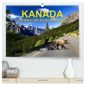 KANADA - Die B&auml;ren der Rocky Mountains (hochwertiger Premium Wandkalender 2026 DIN A2 quer), Kunstdruck in Hochglanz: Unser Kalender &uuml;ber die Kanadischen B&auml;ren zeigt die Sch&ouml;nheit und Vielfalt dieser majest&auml;tischen Tiere. Auf jedem Monatsblatt sehen Sie 