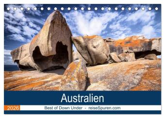Australien 2026 Best of Down Under (Tischkalender 2026 DIN A5 quer), CALVENDO Monatskalender: Australien - bekanntes und unbekanntes Down Under