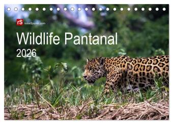 Wildlife Pantanal 2026 (Tischkalender 2026 DIN A5 quer), CALVENDO Monatskalender: Im Reich des Jaguar - einzigartige Wildtiere des brasilianischen Pantanals in sch&ouml;nen Bildern eingefangen