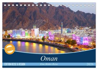 Oman - Eine Bilder-Reise (Tischkalender 2026 DIN A5 quer), CALVENDO Monatskalender: Eindrucksvolle Portr&auml;ts aus dem Sultanat auf der Arabischen Halbinsel